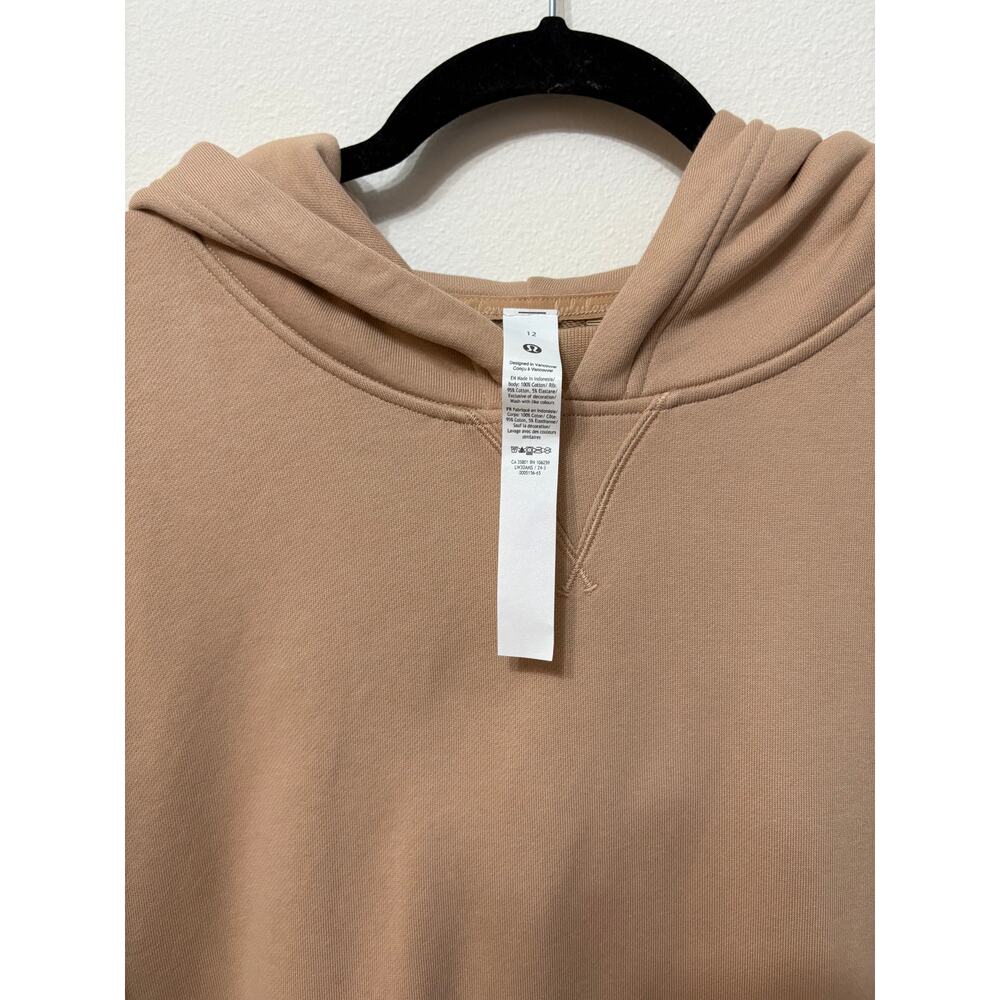 NWT Lululemon All Yours Hoodie French Terry Sz 12  Beech Wood MSRP $108 - Picture 4 of 5